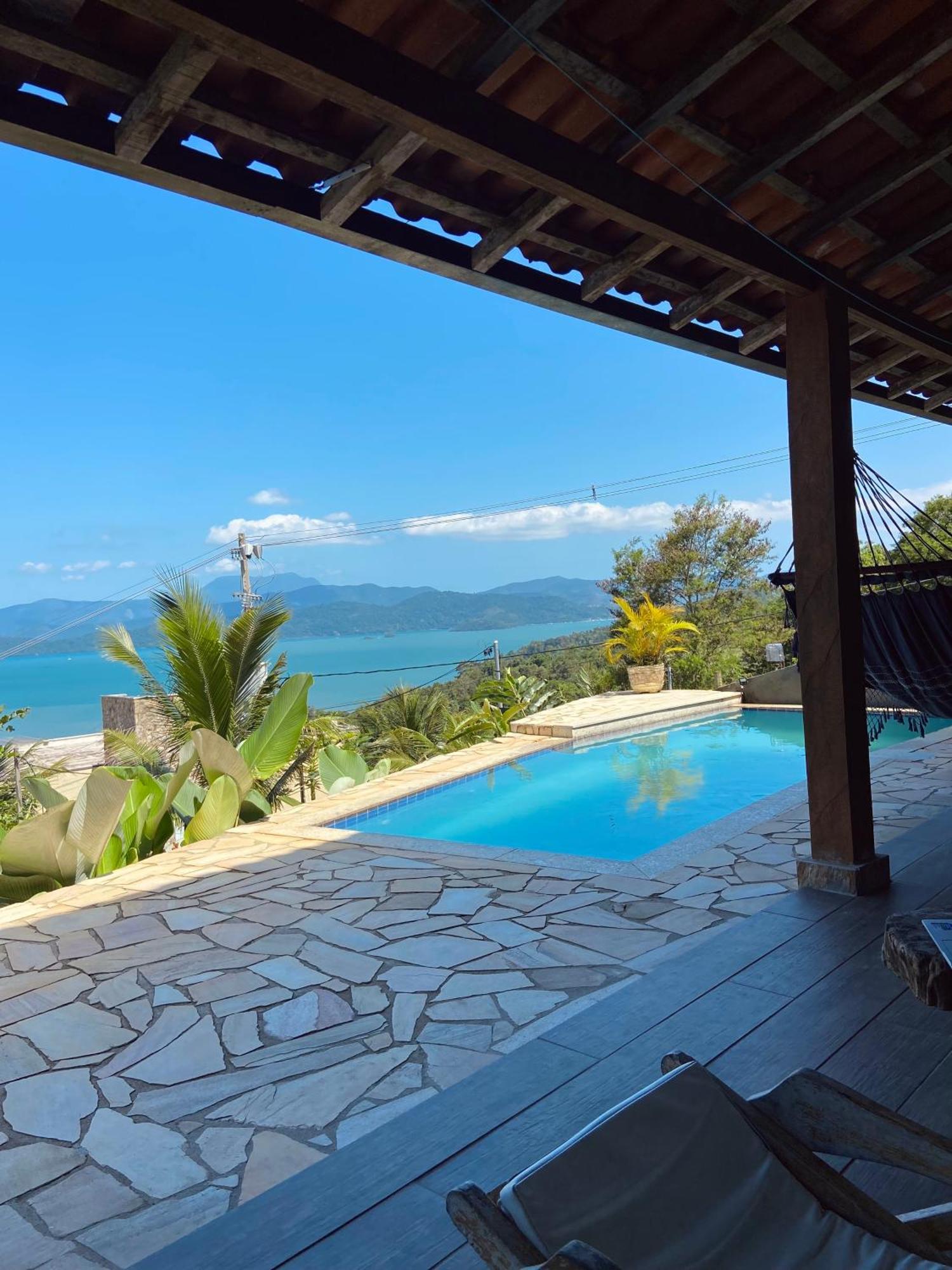 Casa Em Paraty, Piscina Com Vista Para O Mar Zewnętrze zdjęcie